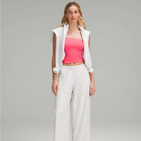 NWT LULULEMON  Wundermost Ultra-Soft Nulu Tube Top Glaze Pink - Picture 5 of 8